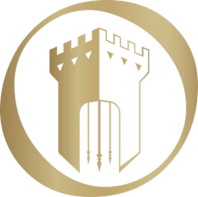 Gold tower emblem